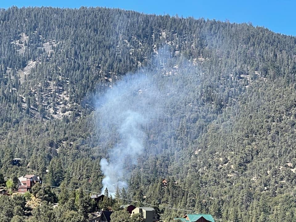 Photo of fire in greenbelt on Sept. 4, 2021