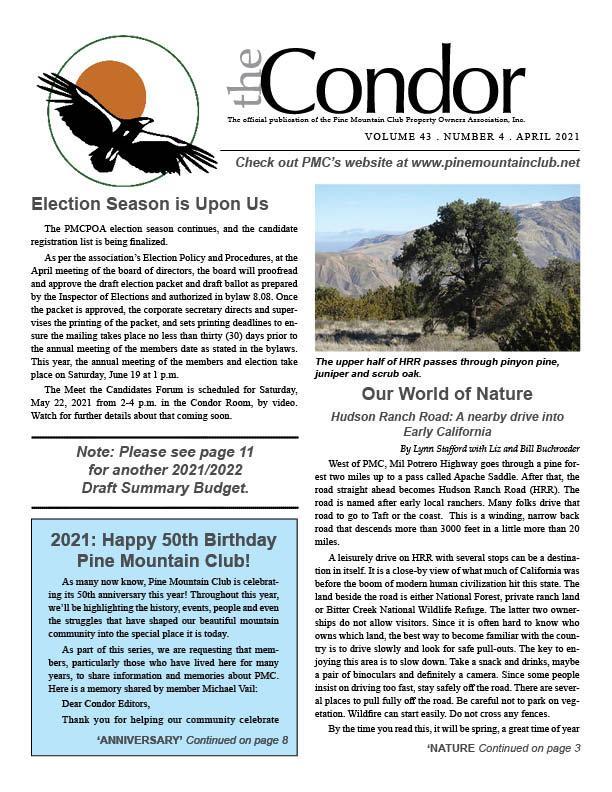 April 2021 Condor page 1 