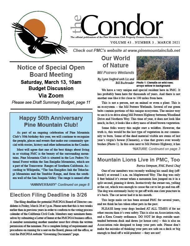 March 2021 Condor page 1