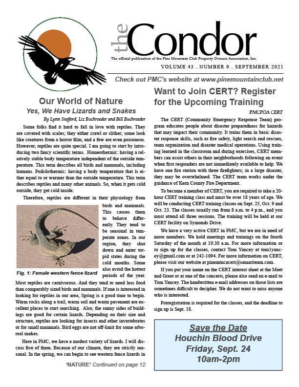 Sept. 2021 Condor page 1